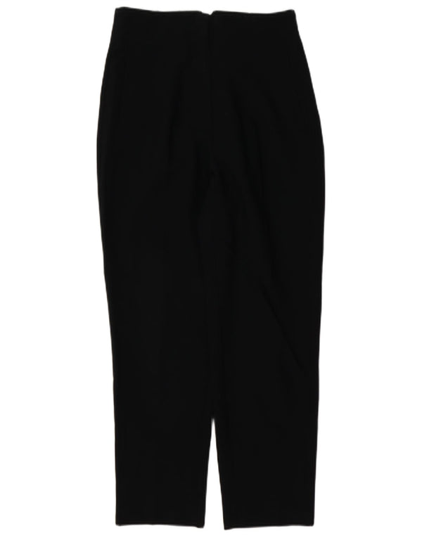 Zara Damen Tapered Anzughose Medium W28 L27 Schwarz Polyester