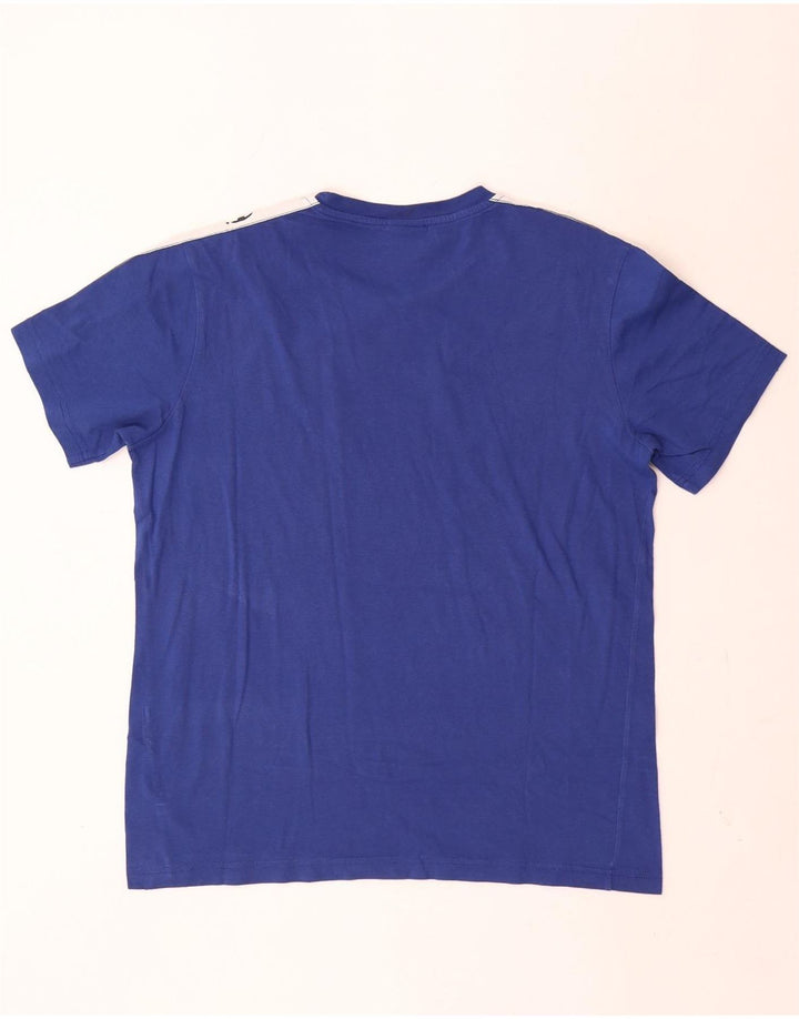 Champion Herren-T-Shirt mit Grafik, Mittelblau, Farbblock