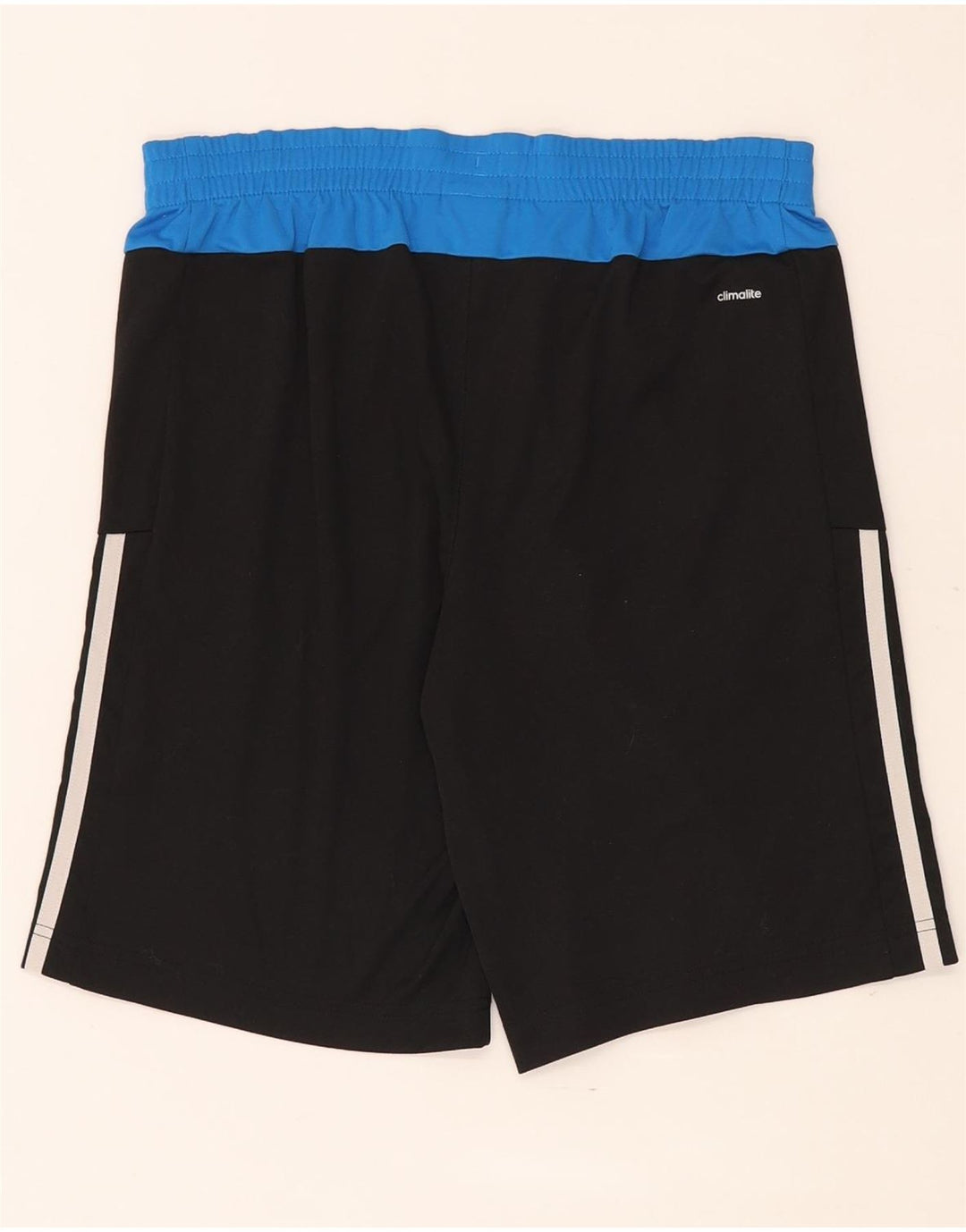 Adidas Climalite Sportshorts für Jungen, 13–14 Jahre, schwarzes Colourblock-Polyester