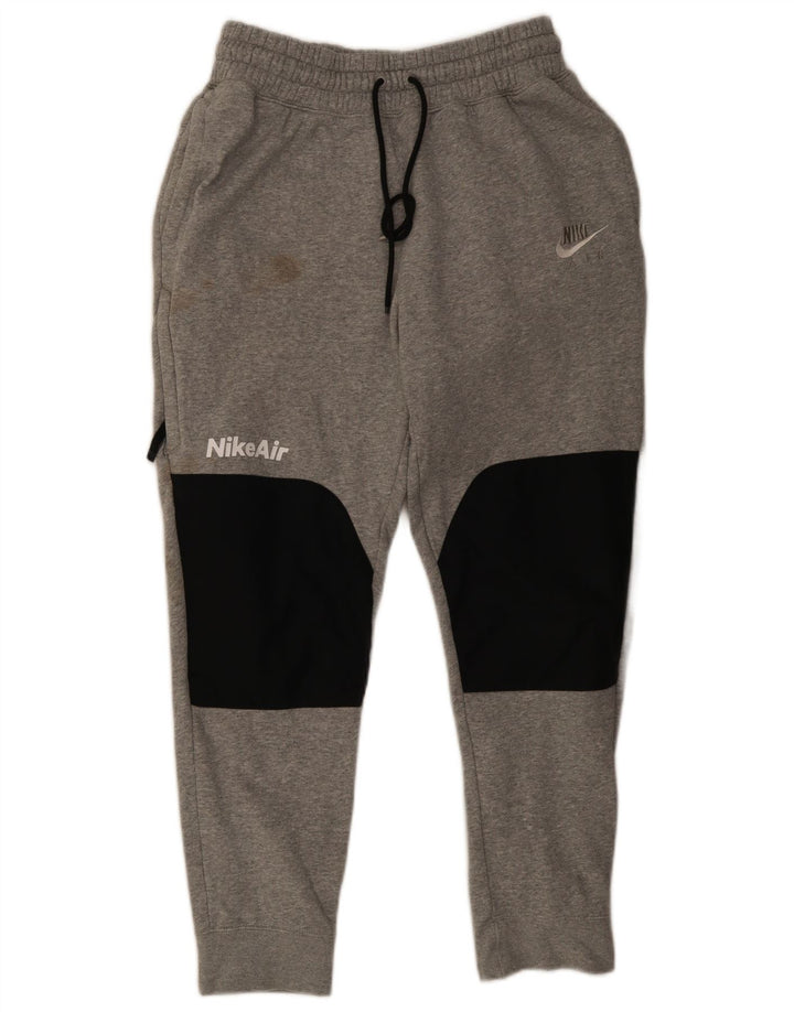 Nike Herren-Trainingshose und Jogger, mittelgraue Colourblock-Baumwolle