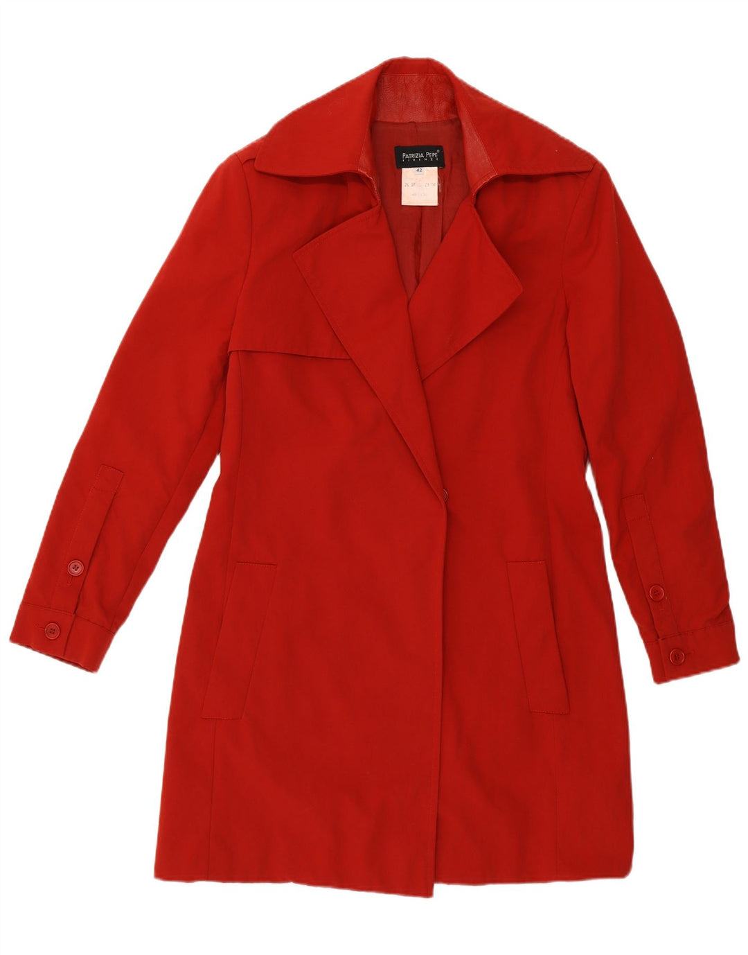 Patrizia Pepe Damen Mantel IT 42 Mittelrot