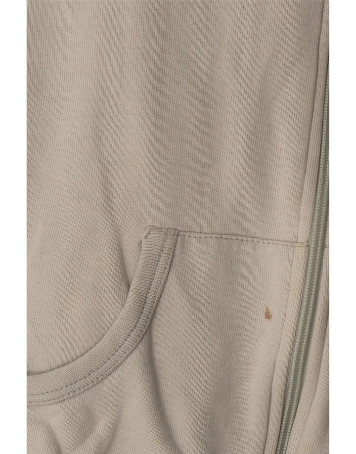 ADIDAS Damen Crop Trainingsanzug Top Jacke UK 14 Large Off White