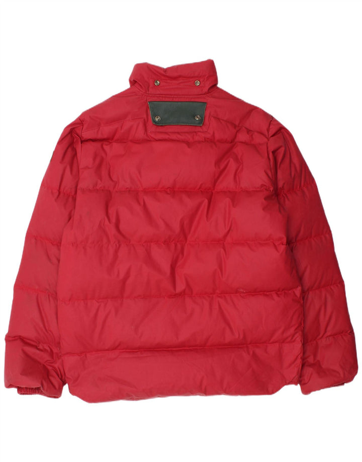 Diesel Herren Wattierte Jacke UK 42 XL Rot Polyester
