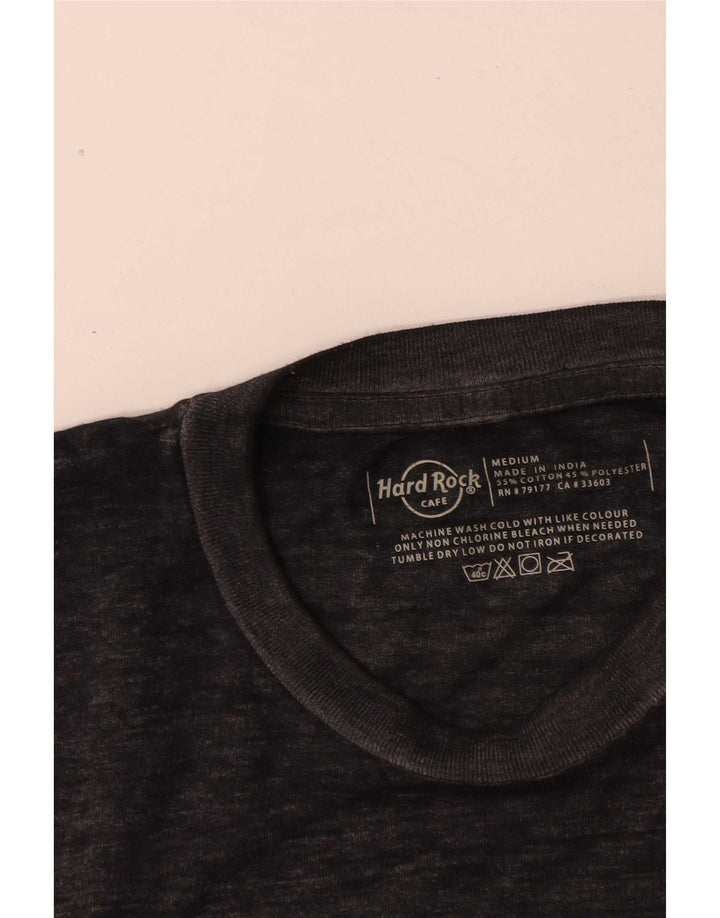 Hard Rock Cafe Herren Malta Grafik-T-Shirt aus mittelgrauer Baumwolle