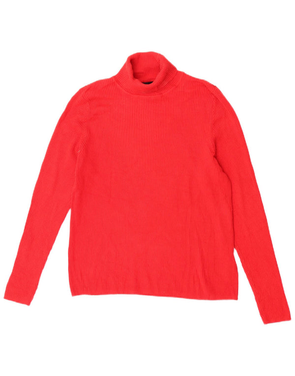 Marks & Spencer Damen-Pullover mit Rollkragen, Gr. 18, XL, rote Viskose