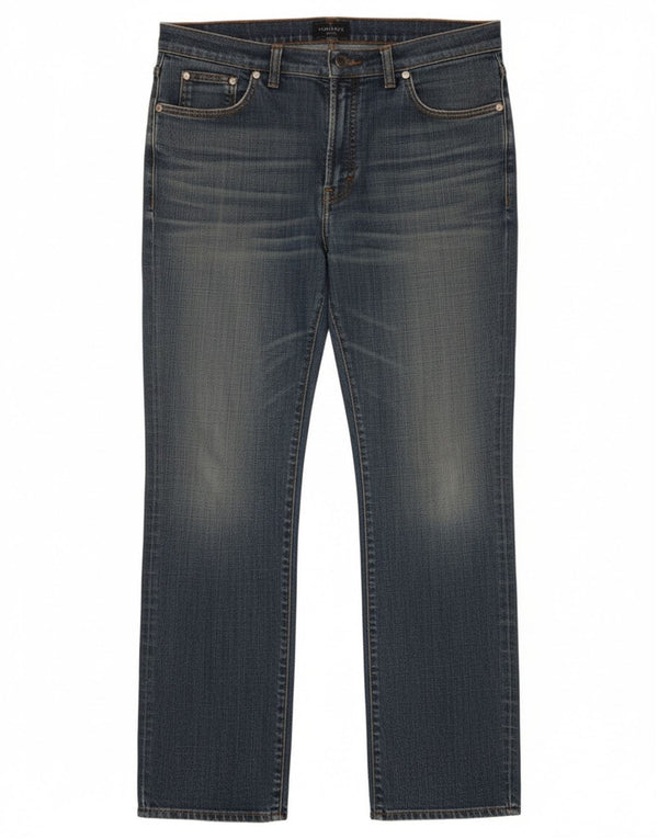 Trussardi Damen Straight Jeans W30 L32 Blaue Baumwolle