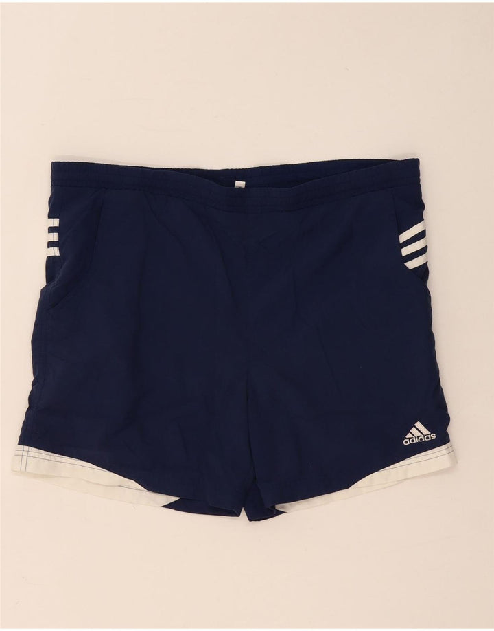 Adidas Herren-Badeshorts, mittelgroß, Marineblau, Farbblock