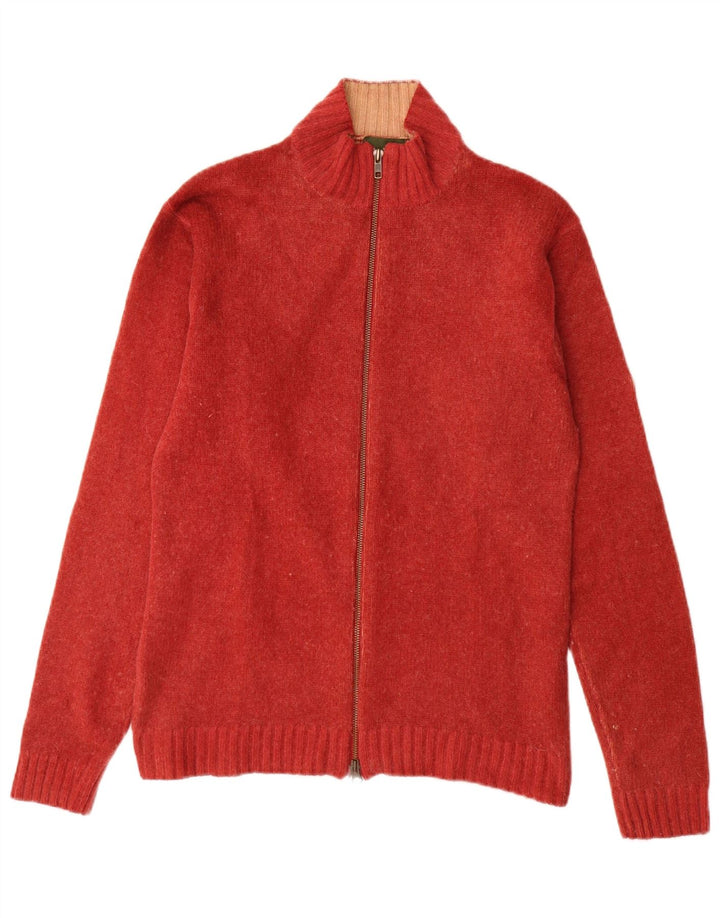 Timberland Herren-Strickjacke, kleine rote Lammwolle