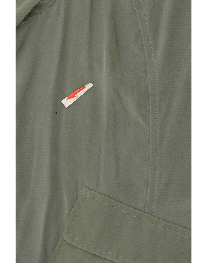 Cherie Damen Hemdbluse IT 46 Große grüne Seide