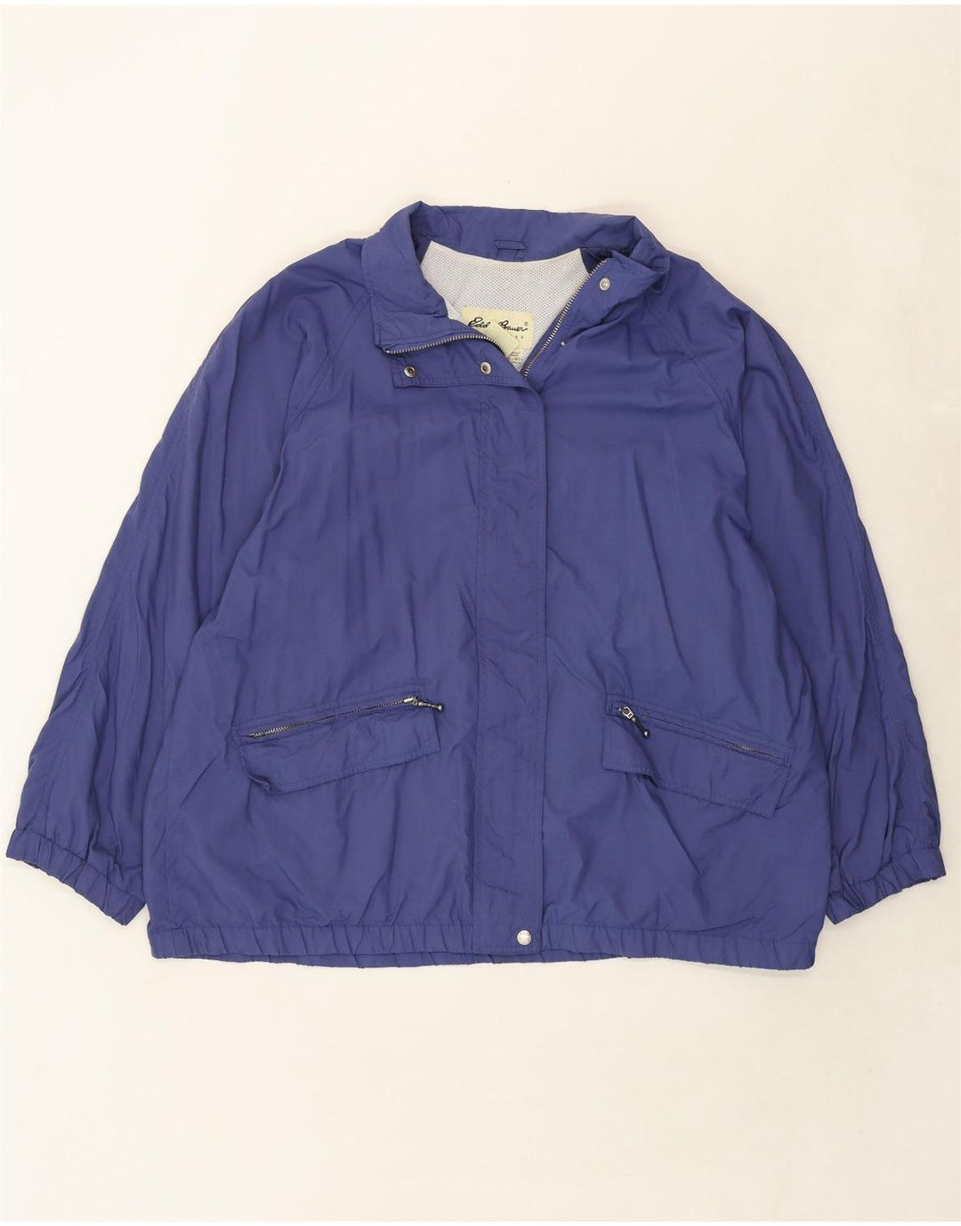 EDDIE BAUER Womens Rain Jacket UK 18 XL Blue Nylon Vintage Eddie Bauer and Second-Hand Eddie Bauer from Messina Hembry 