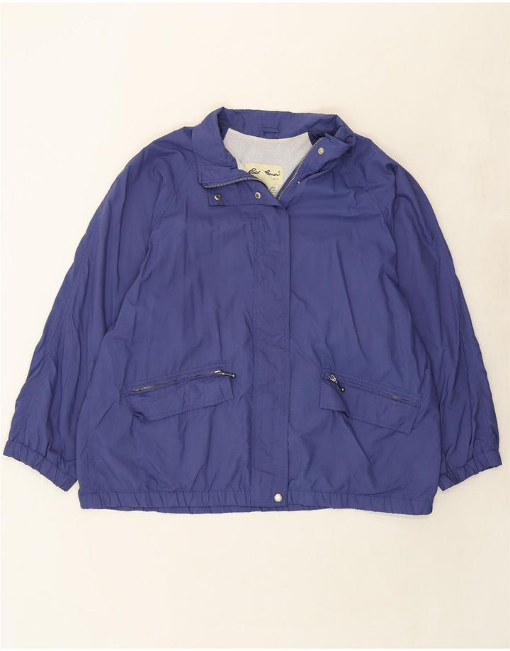 EDDIE BAUER Womens Rain Jacket UK 18 XL Blue Nylon Vintage Eddie Bauer and Second-Hand Eddie Bauer from Messina Hembry 