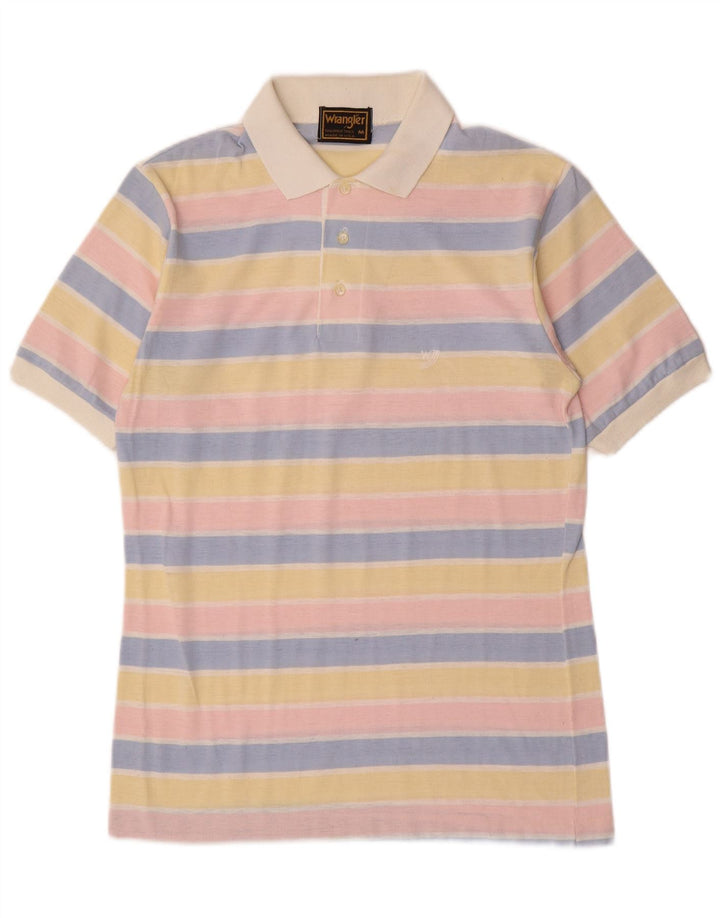 WRANGLER Herren-Poloshirt, mittelgroß, mehrfarbig, gestreift, Polyester