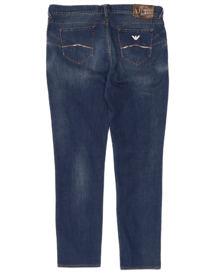 Armani Damen Slim Jeans W31 L27 Blaue Baumwolle