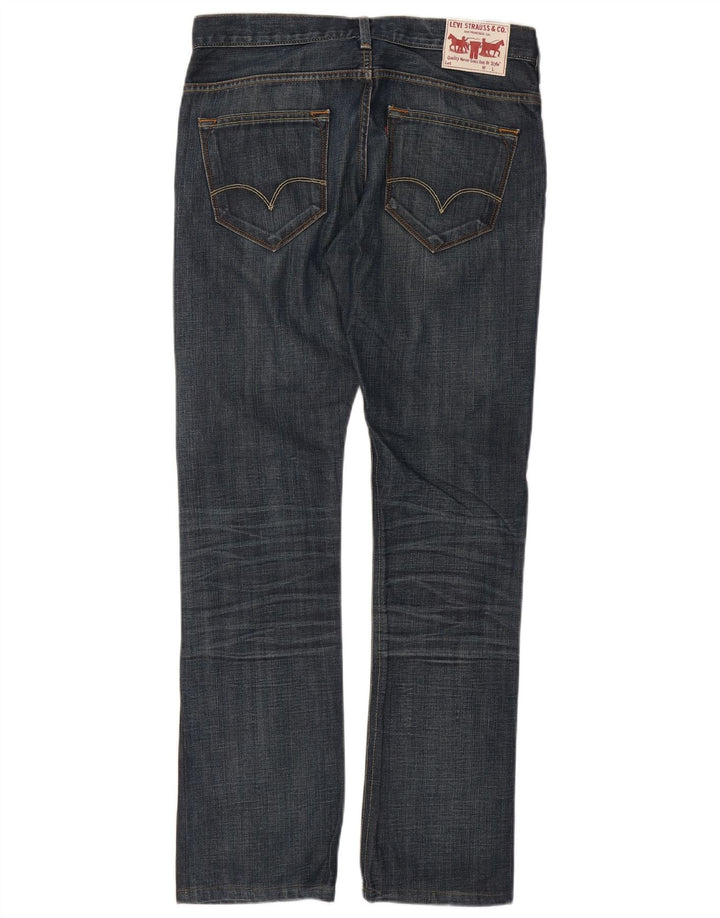 Levi's Herren Straight Jeans W33 L34 Marineblaue Baumwolle