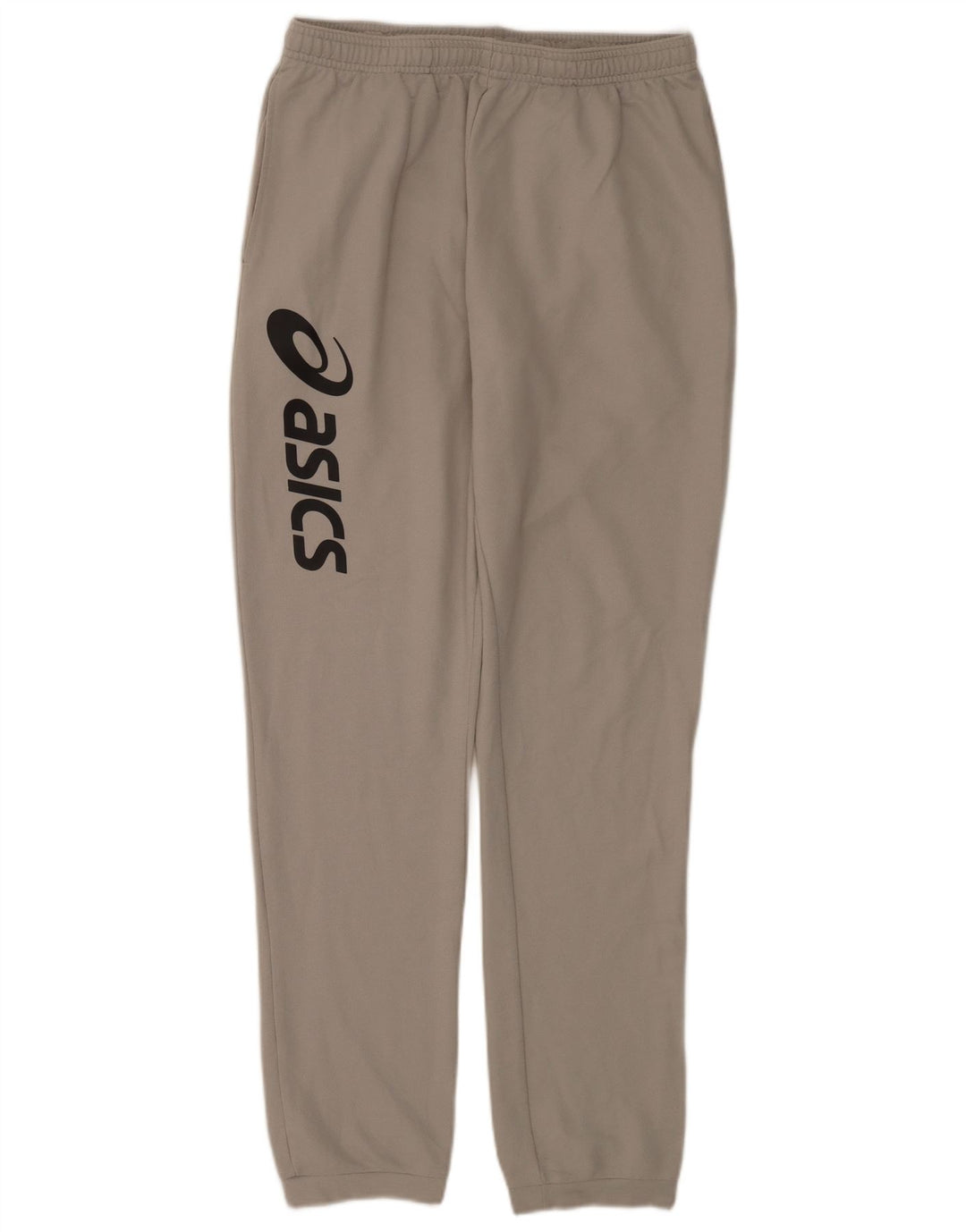 Asics Herren-Trainingsanzug mit Grafik, Jogginghose, Größe L, grau, Polyester