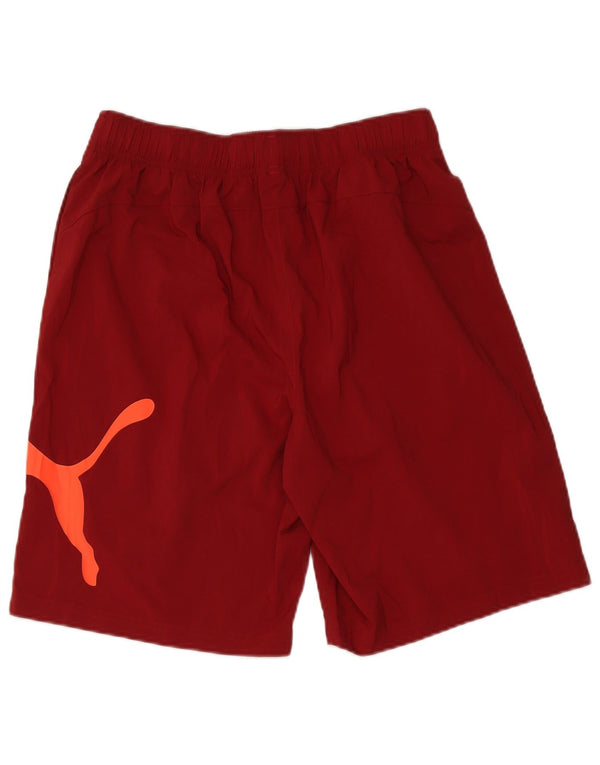 Puma Herren Graphic Sport Shorts Großes Burgunderrotes Polyester