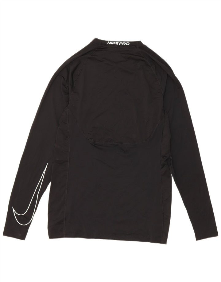 Nike Herren Dri Fit Slim Top Langarm Small Schwarz Polyester