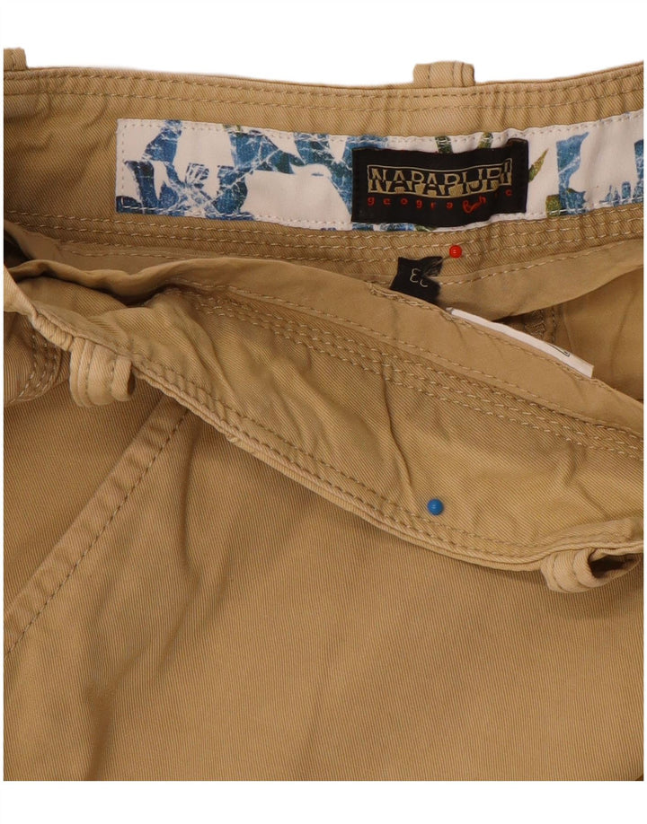 Napapijri Herren Geographic Cargo Shorts W33 Large Beige