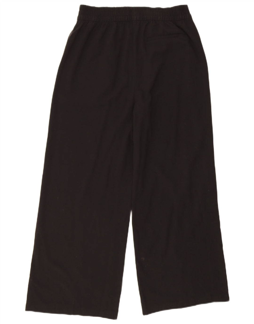 Marks & Spencer Damen Hose mit weitem Bein UK 12 Medium W30 L28 Schwarz