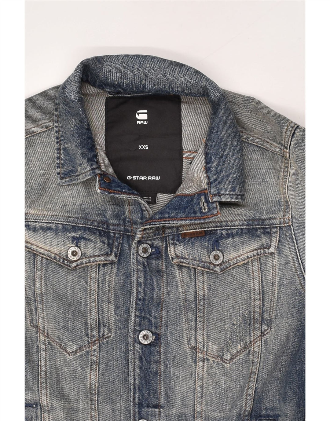 G-STAR Boys Denim Jacket 9-10 Years 2XS  Blue Cotton Vintage G-Star and Second-Hand G-Star from Messina Hembry 