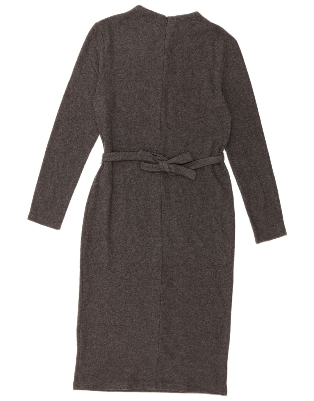 Marks & Spencer Damen Pulloverkleid UK 10 Small Graue Baumwolle