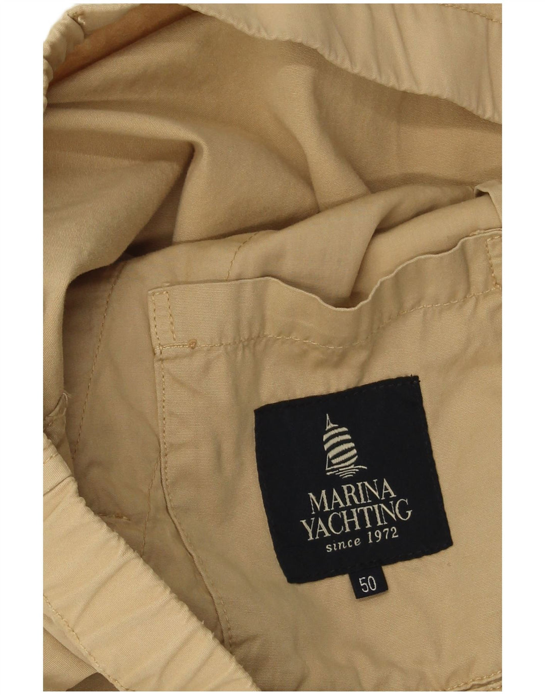 Marina Yachting Herren Bomberjacke IT 50 Large Beige Baumwolle
