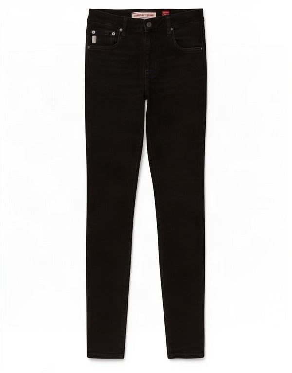Superdry Damen Skinny Jeans W28 L32 Schwarz Baumwolle
