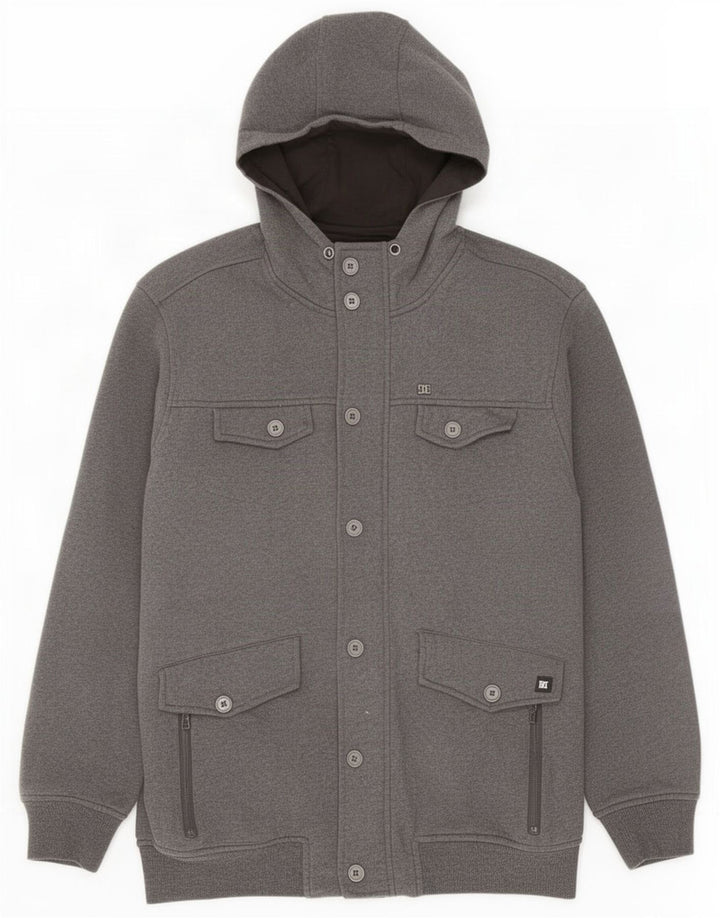 DC Herren-Utility-Jacke mit Kapuze, UK 40, Größe L, Grau