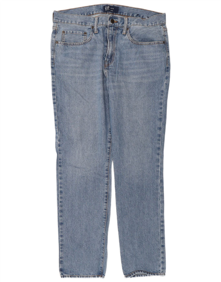 Gap Herren Slim Jeans W34 L32 Blaue Baumwolle