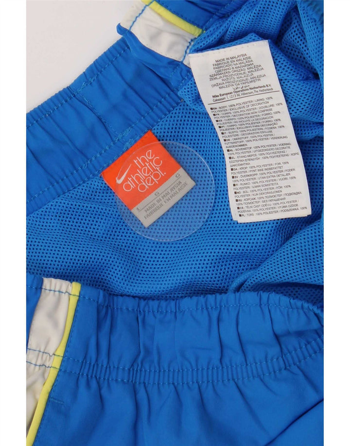Nike Herren-Badeshorts, groß, blaues Farbblock-Polyester