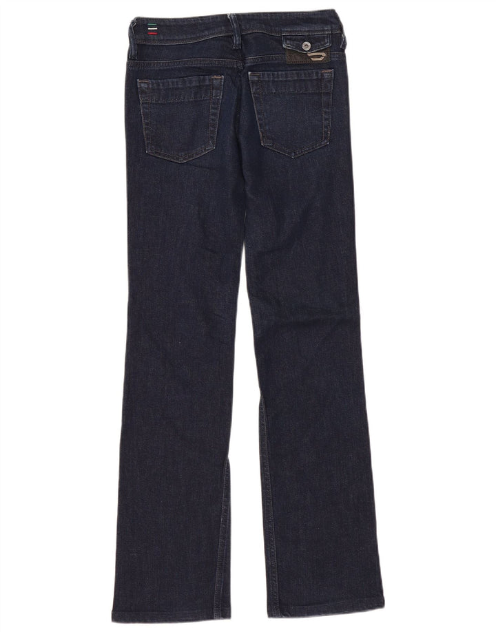 Diesel Damen BEBEL Bootcut Jeans W25 L30 Marineblau Baumwolle