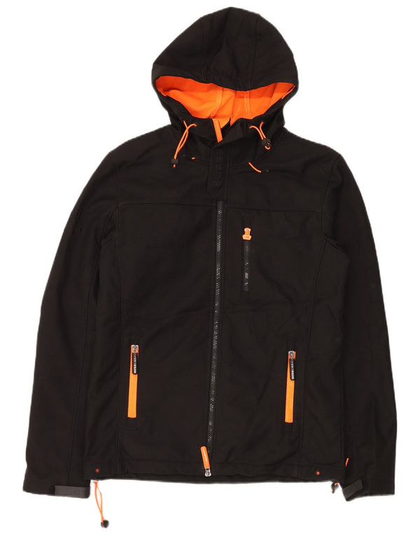 SUPERDRY Herren The Windtrekker Hooded Windjacke UK 38 Medium Schwarz