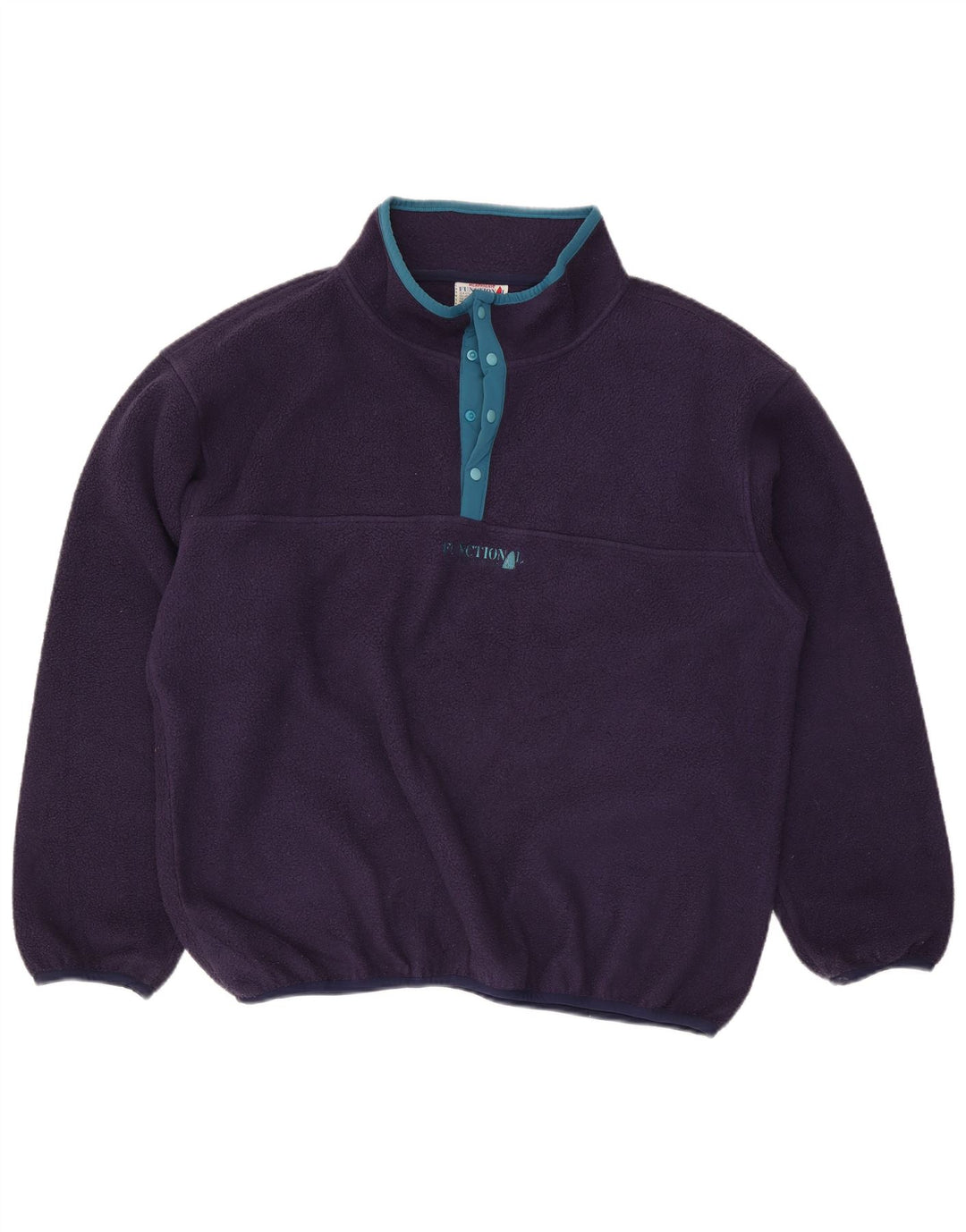 Murphy & Nye Herren-Fleecepullover mit Knopfkragen, 2XL, Marineblau