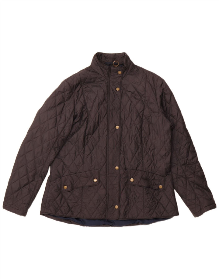 Barbour Damen Steppjacke UK 20 2XL Schwarz Polyamid
