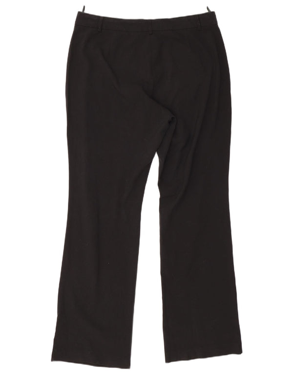 Marks & Spencer Damen-Anzughose mit hoher Taille, UK 14, Größe L W33 L31, Schwarz
