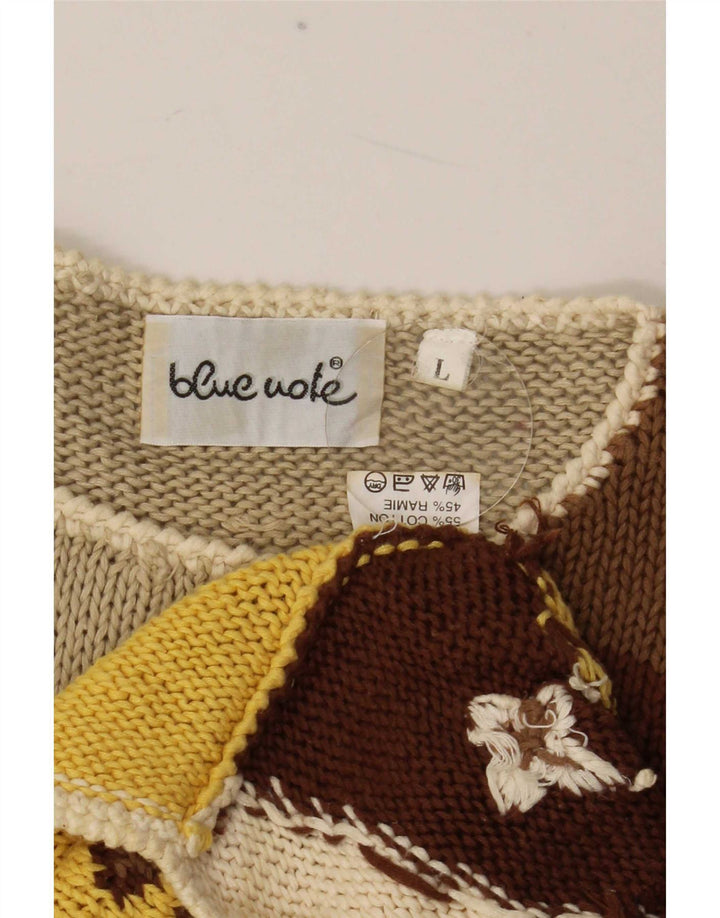 Blue Notes Damen-Pullover mit Rundhalsausschnitt, Gr. 42, groß, mehrfarbig, mit Blumenmuster