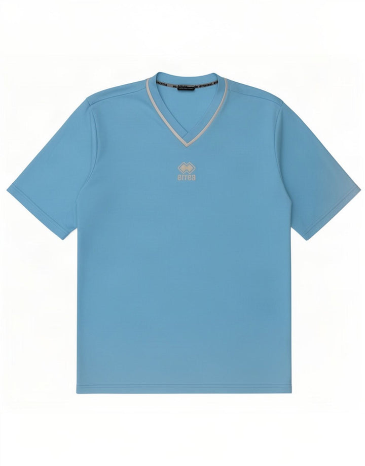 Errea Herren T-Shirt Top XL Blau Polyester