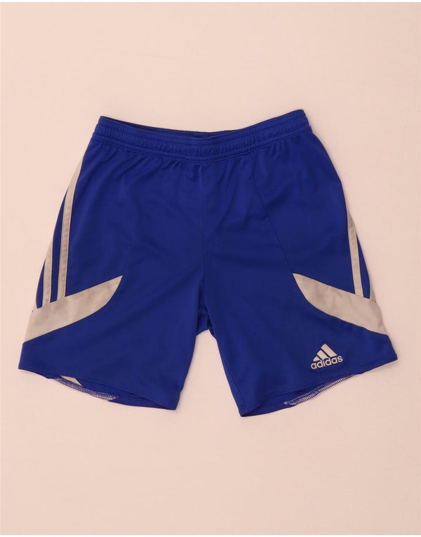 Adidas Climalite Sportshorts für Jungen, 9–10 Jahre, Mittelblau, Farbblock