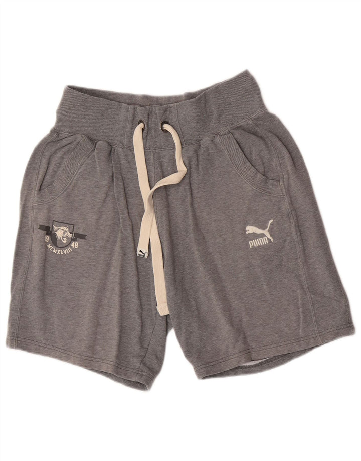 Puma Herren Graphic Sport Shorts Große graue Baumwolle