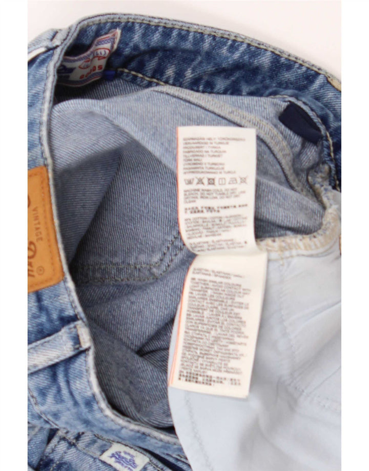 Superdry Damen Jeansshorts W28 mittelblaue Baumwolle