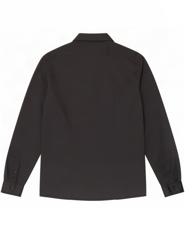 Benetton Damenhemd UK 18 XL Schwarz Polyamid