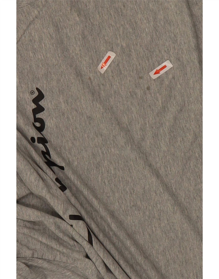 Champion Herren Grafik T-Shirt Top 2XL Grau Baumwolle