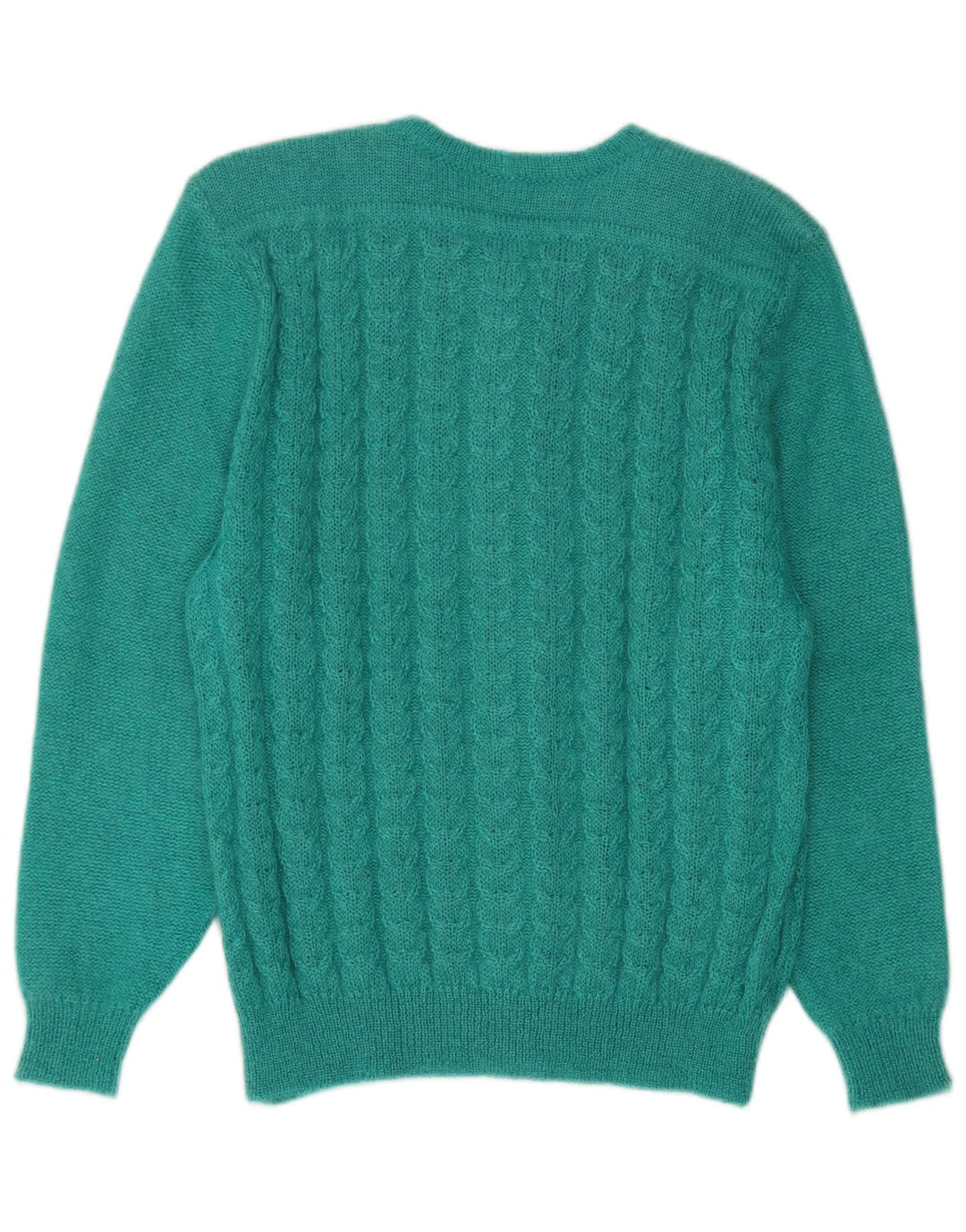 Vintage Damen Cardigan Pullover IT 44 Mittelgrün Mohair