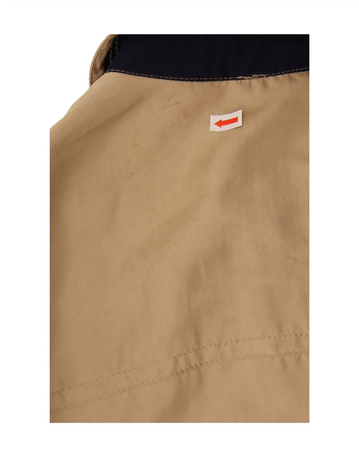 PAUL & SHARK Mens Bomber Jacket UK 44 2XL Beige Silk