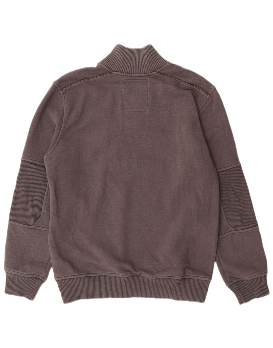 Champion Herren-Sweatshirt mit Reißverschluss am Hals, mittelgraue Baumwolle