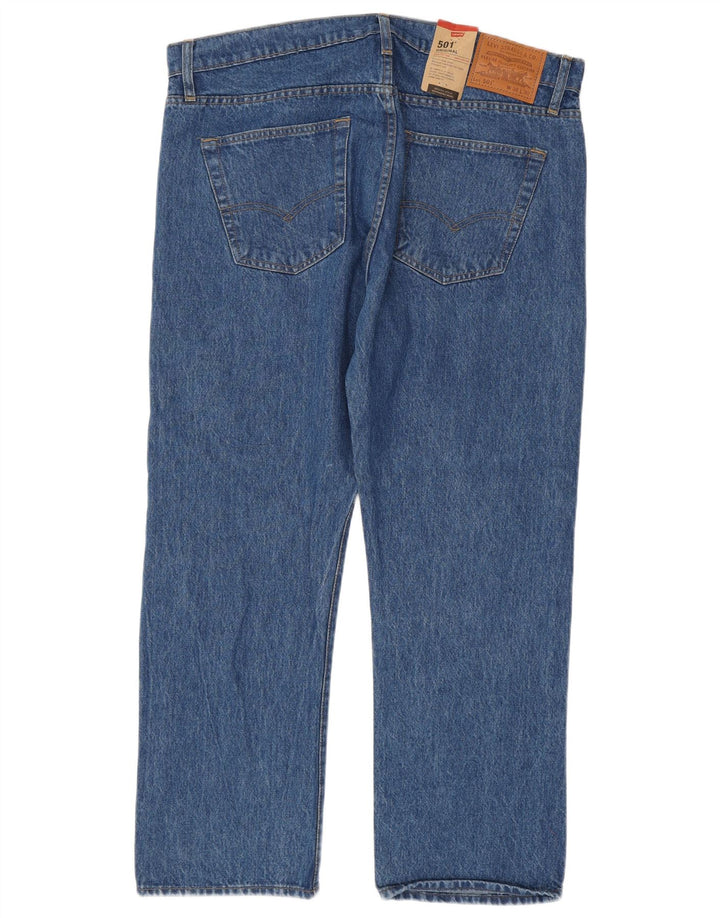 Levi's Herren 501 Straight Jeans W38 L30 Blaue Baumwolle