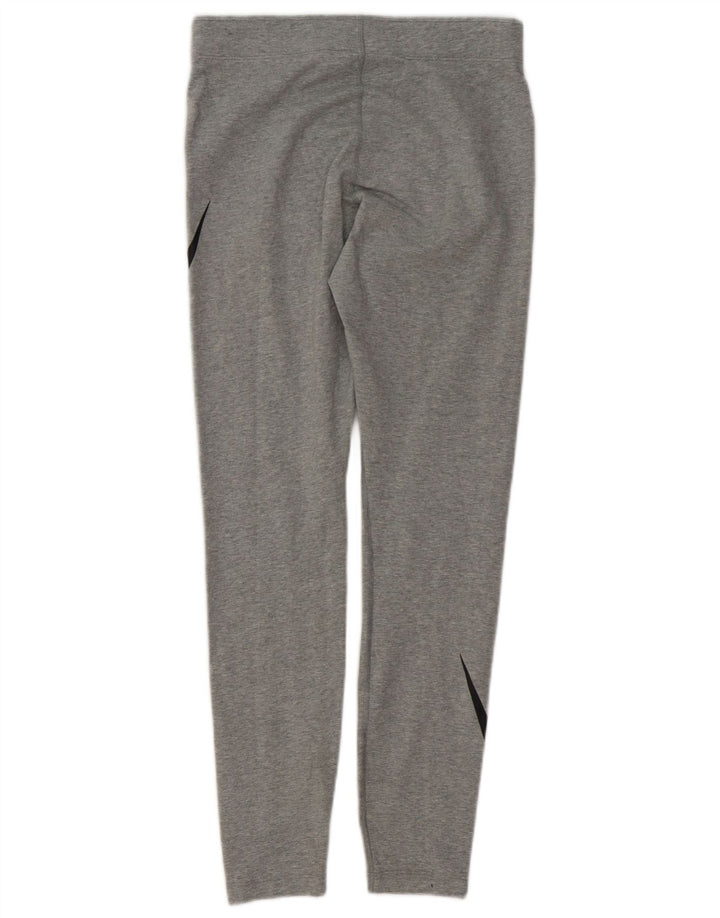Nike Damen Leggings UK 14 Mittelgrau Baumwolle Sport