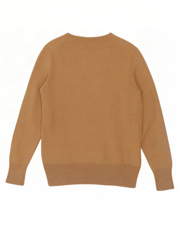 Marks & Spencer Damen-Pullover mit Rundhalsausschnitt, Gr. 14, groß, braun, geometrisch