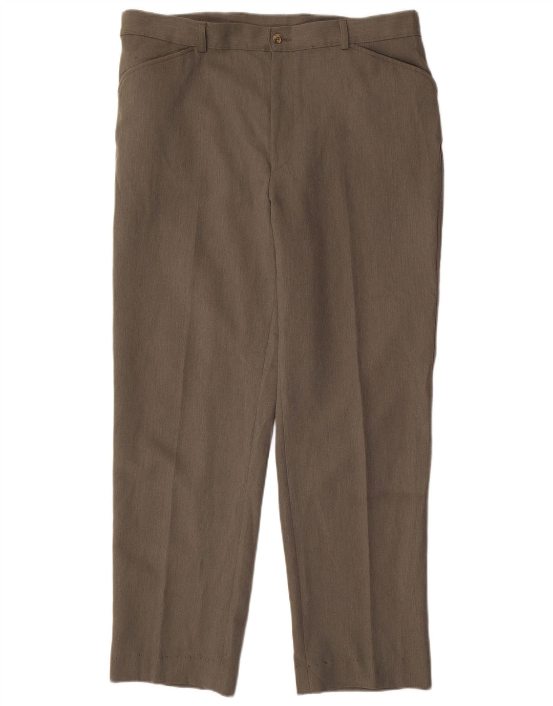 Farah Herren-Freizeithose, gerade, W38, L31, Khaki, Polyester