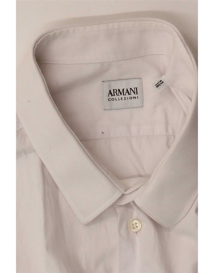 Armani Collezioni Herrenhemd Größe 45 18 2XL Weiß